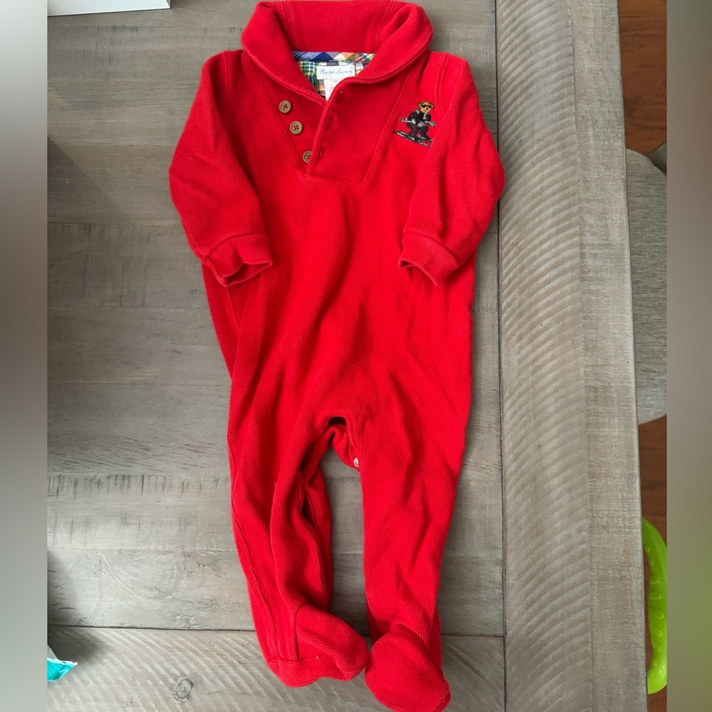 Ralph Lauren Footed Onesie